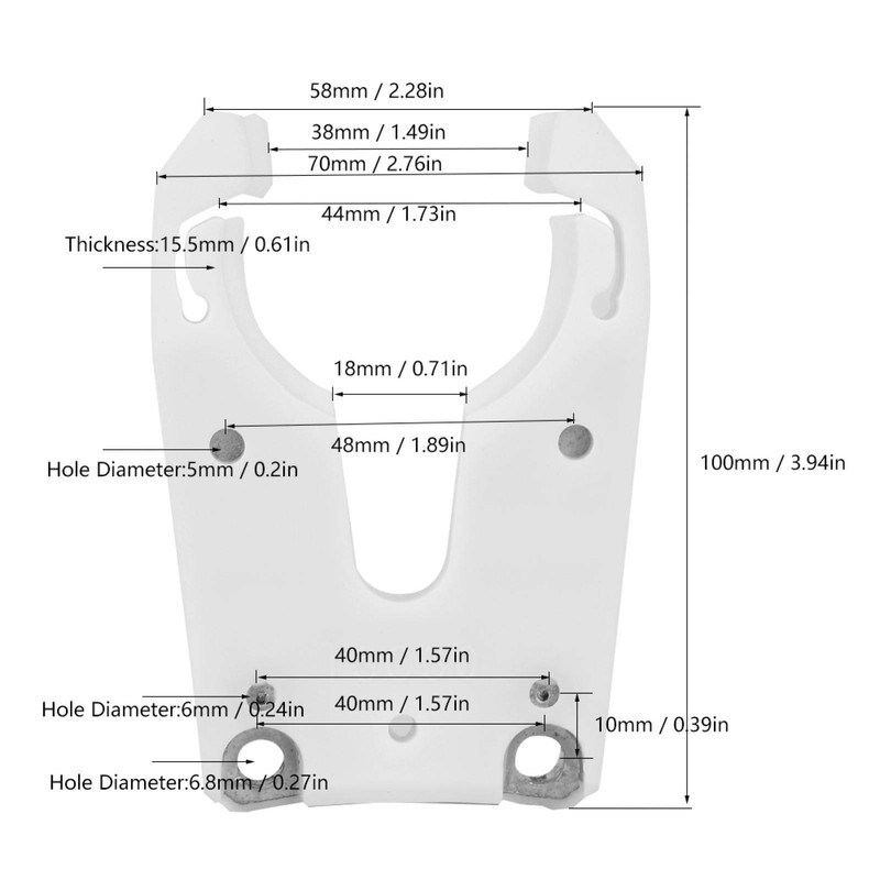 Tool Fork, Tool Clip, ISO30 Woodworking Tool Holder Clamp Cradle