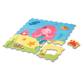 Sport1 One The Sport Maker Sirena Sport1 705000076 Children's Rug Madmat Mermaid Puzzle Pattern Sea Floor Set 9 Pieces 30 x 30 x 1 cm