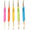 YFFSFDC Crochet Set, Knitting Needles, Double Hooks, Crochet Braiding Tools,