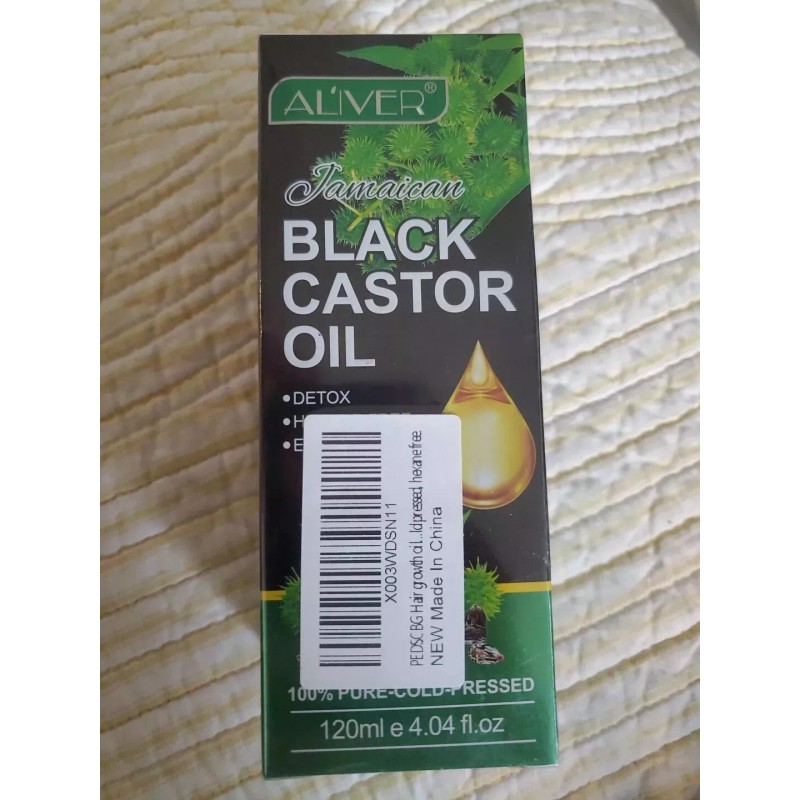 Al'iver Aliver Jamaican Black Castor Oil 4.04 Fl Oz. 100%