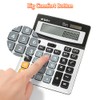 M&G Desk Calculator 12 Digit Extra Large LCD Display Calculator,