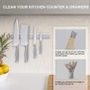 Ninonly 12 Inch Magnetic Knife Strip, Premium Stainless Steel Wall