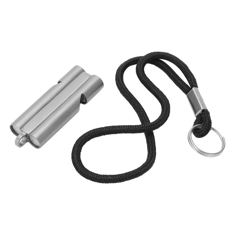 Pure Titanium Whistle with Lanyard Outdoor Survival Whistle High Decibel