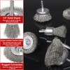 Wire Brush for Drill, 3 Inch Carbon Steel Wire Wheel,11