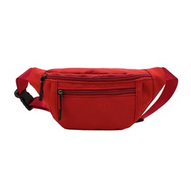 XSDSLS Bum Bag Fanny Pack for Women Men Nylon Crossbody Bag Fashion Waist Bag Waterproof Belt Bag Travel Bumbags for Travel Walking Outdoor Gym Gifts for Women (Red)
