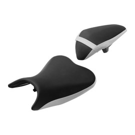 TCMT Black+White Driver Passenger Seat for Kawasaki Ninja 400 2018-2024 & Kawasaki Z400 2019-2024