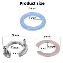 Vroxdrez Stainless Steel Faucet Fixing Nut Set, Prevent Loose Kitchen and Bathroom Faucets 31mm Single Hole Nut for Secure Connection