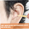 Gatuida 2pcs Ear Spoon Removal Tool Safe Cleaning Sticks for