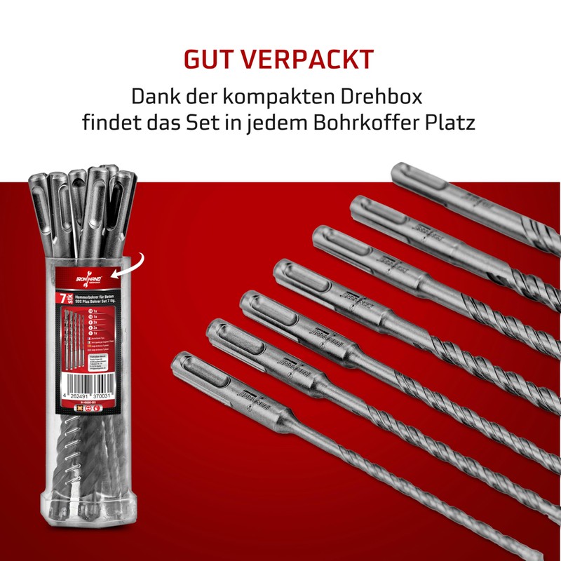 Ironhand Germany - SDS Plus Drill Bit Set of 7
