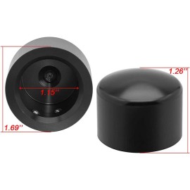Unbranded 1 Pair Thick Cut Front Axle Cap Nut Covers For Harley Davidson Road king Special