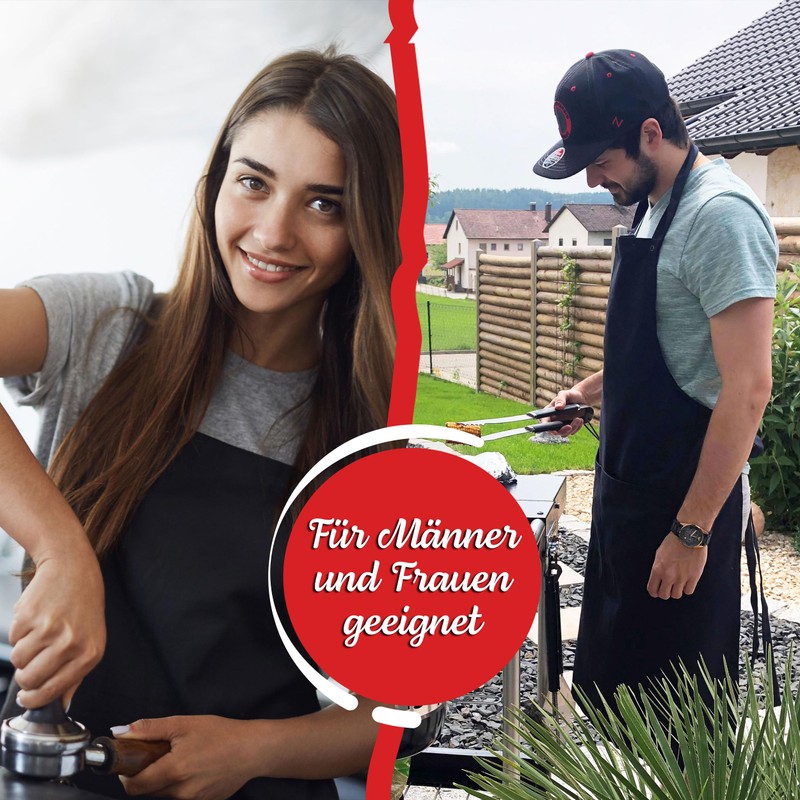 ZOLLNER Cooking Apron - Robust and Durable BBQ Apron -