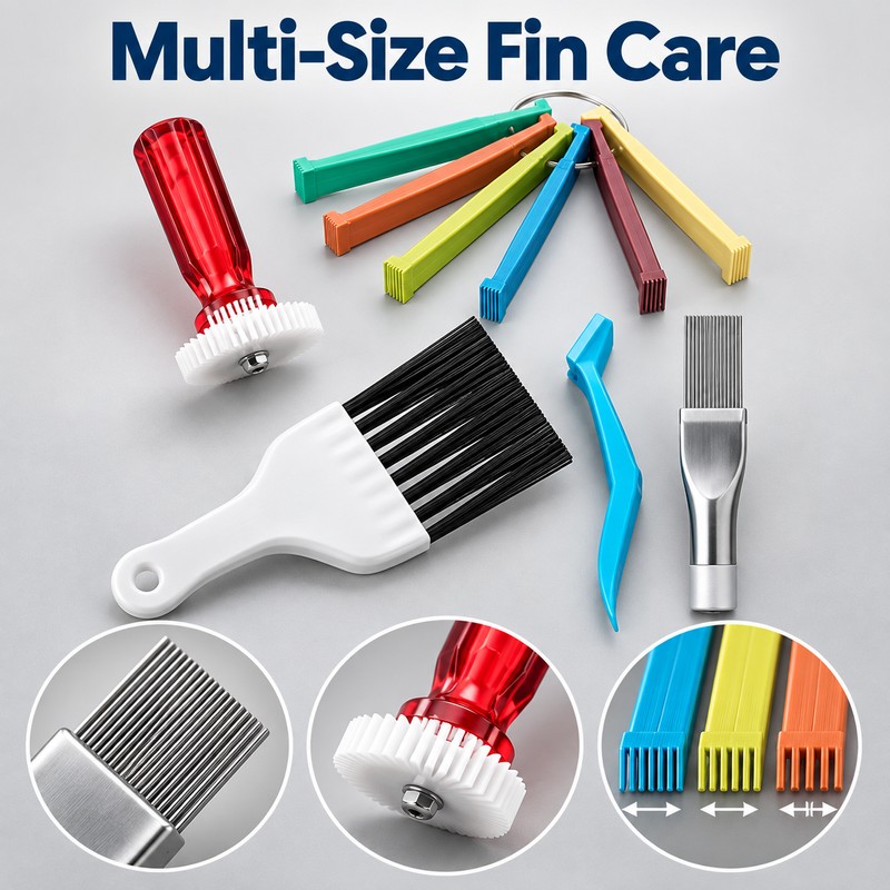 AC Fin Comb Cleaning Tool Set – Metal & Plastic