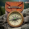 KHUMYAYAD Brass Navigation Compass Antique Marine Nautical Vintage Compass Fully