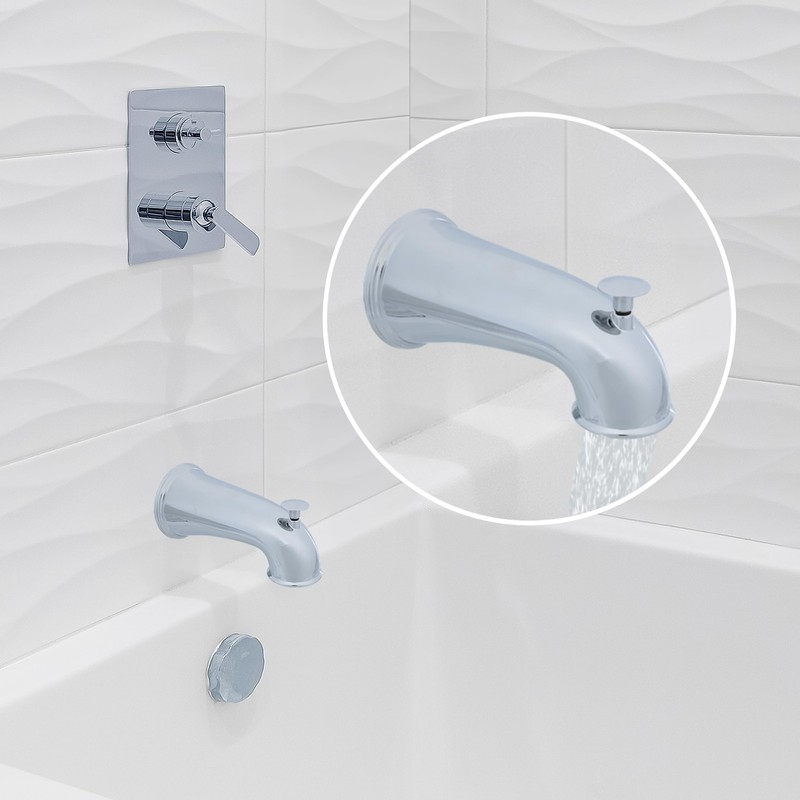 DANCO Decorative Bathtub Faucet Spout with Pull Up Diverter |