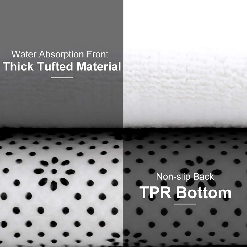 Thicken Memory Foam Bath Mat,Deer Bear Moose Absorbent Super Cozy