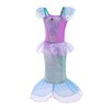 Dressy Daisy Vestido de Disfraz de Princesa Sirena con Corona