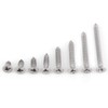 200Pcs M3 Flat Head Phillips Self Tapping Screw Combination Set,