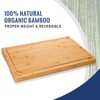 Hiware 4-Piece Extra Large Bamboo Cutting Boards Set for Kitchen,