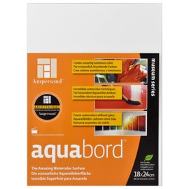 Ampersand - Panel Aquabord para Pintar con Acuarela con Grosor de 3 mm, 18 x 24 cm