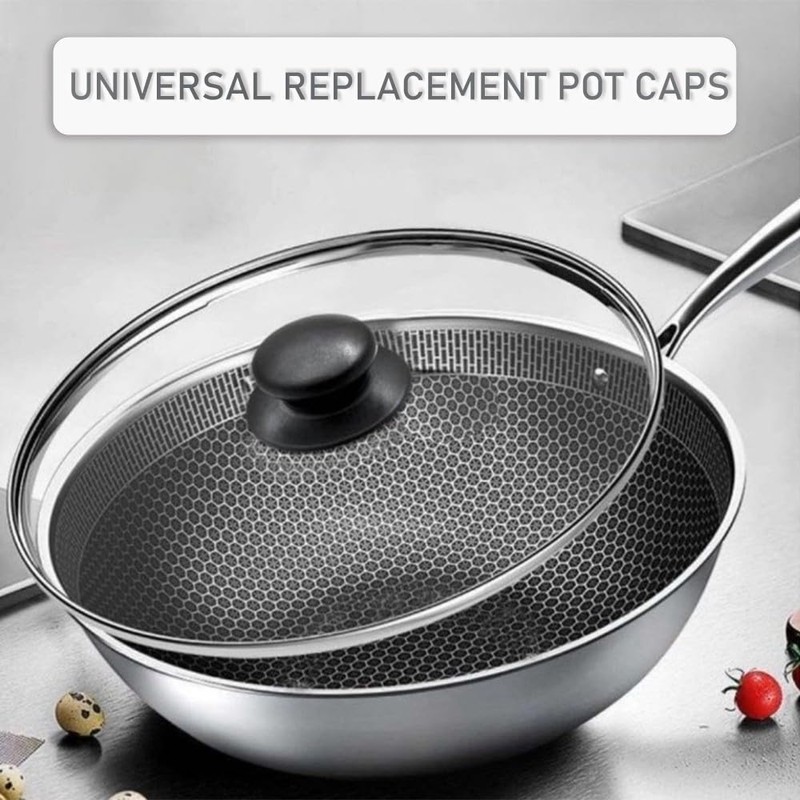 MIETONG 4 Pcs Black Pot Lid Knob - Universal Pot