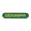 Capricornone Geography Gel Domed Green School Bar Badge