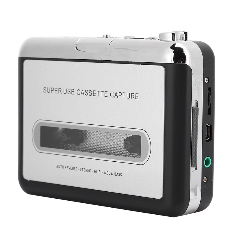 Portable Stereo Cassette Player Tape to MP3 Audio Converter Adapter