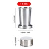 Stainless Steel Folding Cup - Collapsible Cups for Traveling |