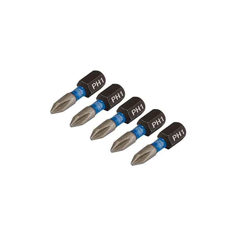 Draper 04934 Cross Slot/PH Type Impact Screwdriver Bits, No.1 x