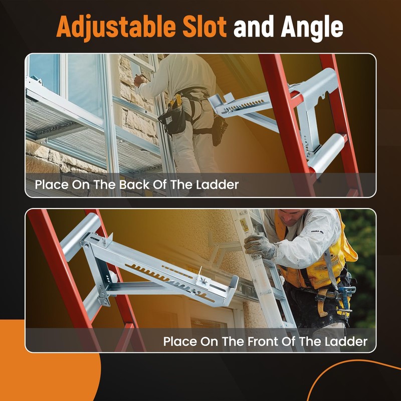 maXpeedingrods 2 Pack Ladder Jacks Scaffold Bracket, Adjustable Extension Ladder