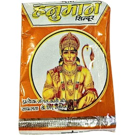 Hanuman Ji Ka Chola Sandoor Sindur Powder for Pooja and Tilak Ritual - 4 Pouch (4X 10 Gram Each)