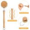Patelai 8 Pieces Dish Brush with Wood Handle, Natural Dish