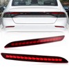 KEEGTBOX LED Rear Bumper Brake Tail Light Compatible with Honda
