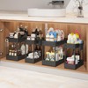Sevenblue 4 Pack Under Sink Organizers and Storage,Under Bathroom Cabinet