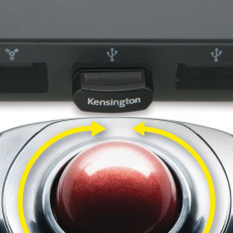 Kensington Orbit Wireless Mobile Trackball, 2.4 Ghz Frequency/30 Ft Wireless