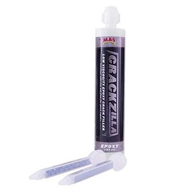 MAS Epoxies Crackzilla, 185 ml, Versatile Epoxy Adhesive Solution for Metal and Wood, Waterproof Seal, Clear Filler for Flawless Fillets, Smooth Finish, Perfect for Boats, Home Repair Projects