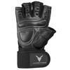Victor Fitness Series-2 Fingerless Leather Men's Weightlifting Gloves with Full
