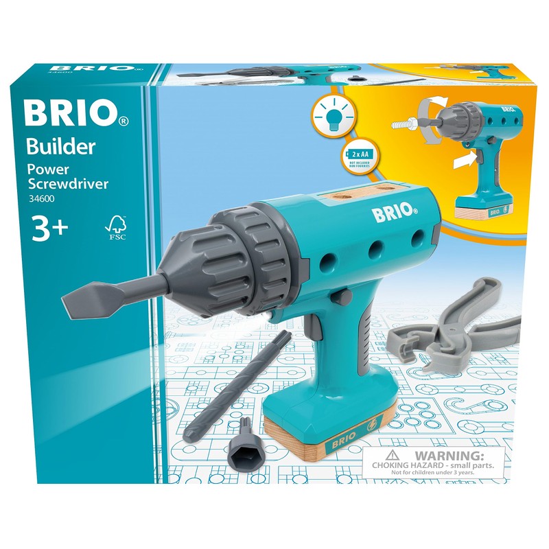 BRIO Builder Screwdriver Power Tool - Building and Construction Toys