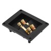 4 Copper Binding Post Terminal Cable Connector Speaker Terminal Box