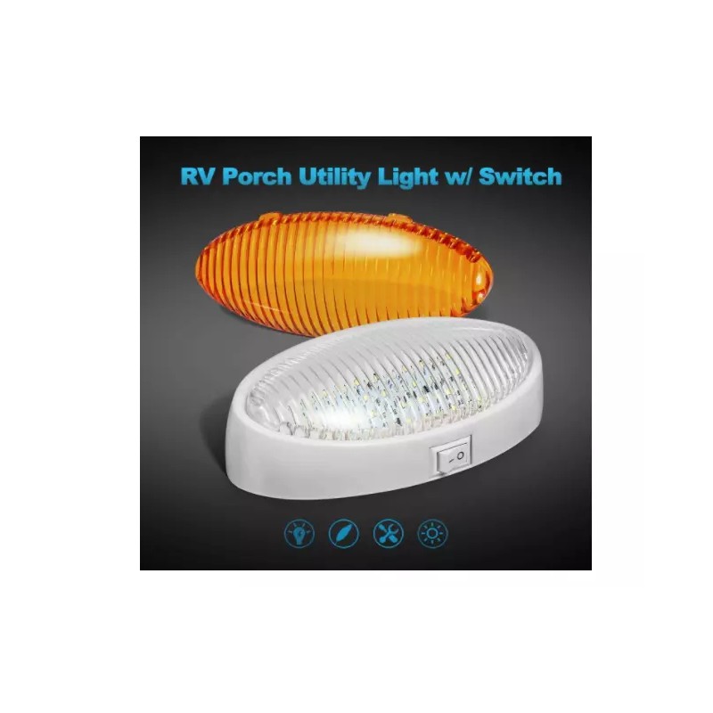 Partsam 1 Pack RV LED Outdoor Exterior Porch Light 12V