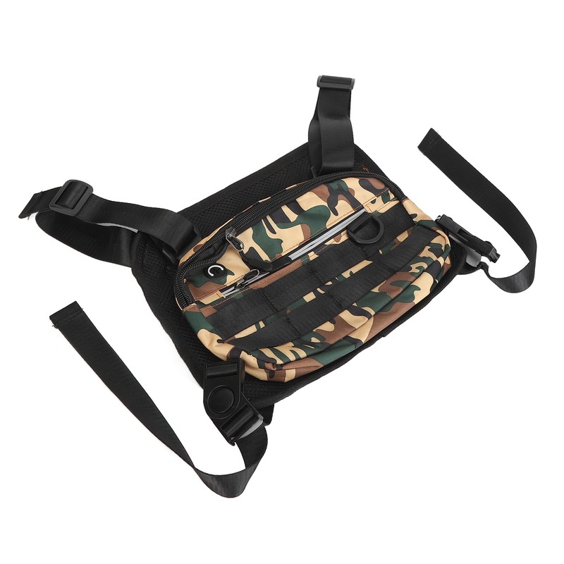 Sports Vest Chest Bag Lightweight Breathable Adjustable Strap Running Vest