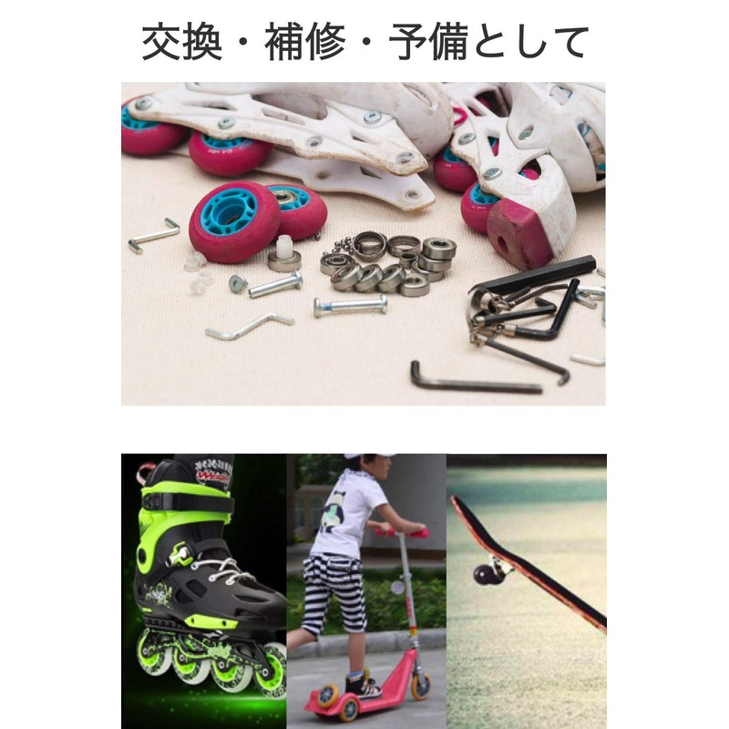 wumio Bearing ABEC 11 4pcs Replacement Skateboard Inline Skate Hand