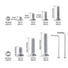 QJKEJI 580 Pieces M3 M4 Hex Flat Head Screw Set,