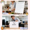 Dry Erase Boards 25 Pack, 9"x12" Double Sided Small Whiteboards