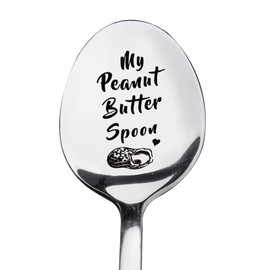 My Peanut Butter Spoon Gifts for Women Men Dad Mum Birthday Christmas Gifts for Peanut Butter Lovers Wife Husband Anniversary Reirement Gift for Him Her Daughter Son Spoon Gift for Best Friend