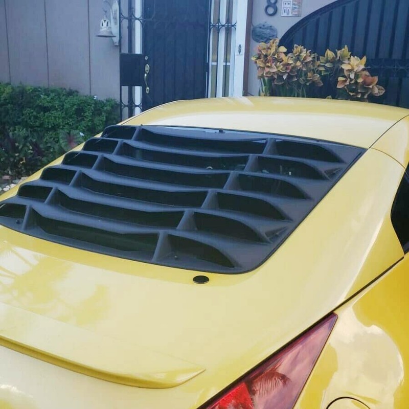 HECASA Rear Windshield Louvers Sun Shade Cover Window Compatible with