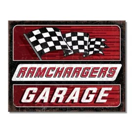 RamChargers Garage Tin Metal Sign Man Cave Garage Shop Decor 12.5 x 16 #2798