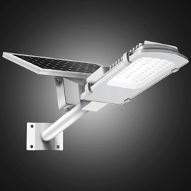 Gebosun Solar Street Light, 100W Outdoor Solar Led Street Lights, Work from Dusk to Dawn, 8600LM, 6000K, IP65 Waterproof, Wall-Mounted & Pole-Mounted for Pathway, Driveway, Swimming Pool, Garden