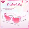 Behufun Birthday Glasses for Women, Pink Birthday Sunglasses Birthday Party