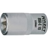 HAZET 850-E4 25 mm E 4 Torx Profile Socket - Chrome-Plated/Polished