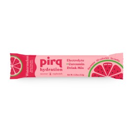 Pirq Hydration - Watermelon - Hydration Powder Packets | Electrolyte Drink Mix | Curcumin | B Vitamins | Zero Sugar | Keto Friendly | 10 Sticks